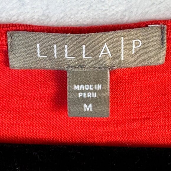 Lilla P Scarlet Easy Tank Dress Size M Pima Cotton Made in Peru Everyday Chic - Picture 2 of 9